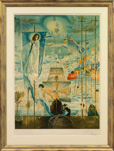 Salvador Dalí - Objevení Ameriky - Sen Kryštofa Kolumba